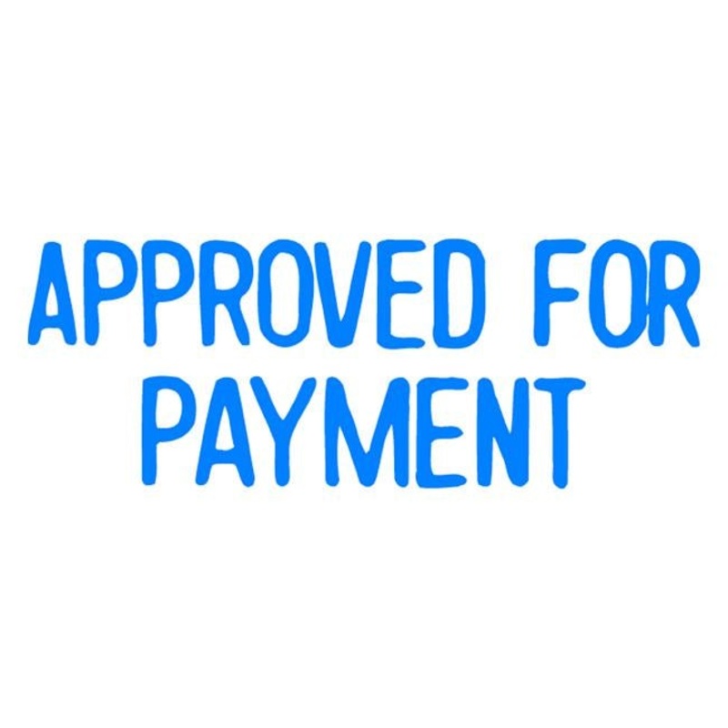 Xstamper cx-bn 1025 approved for payment blue