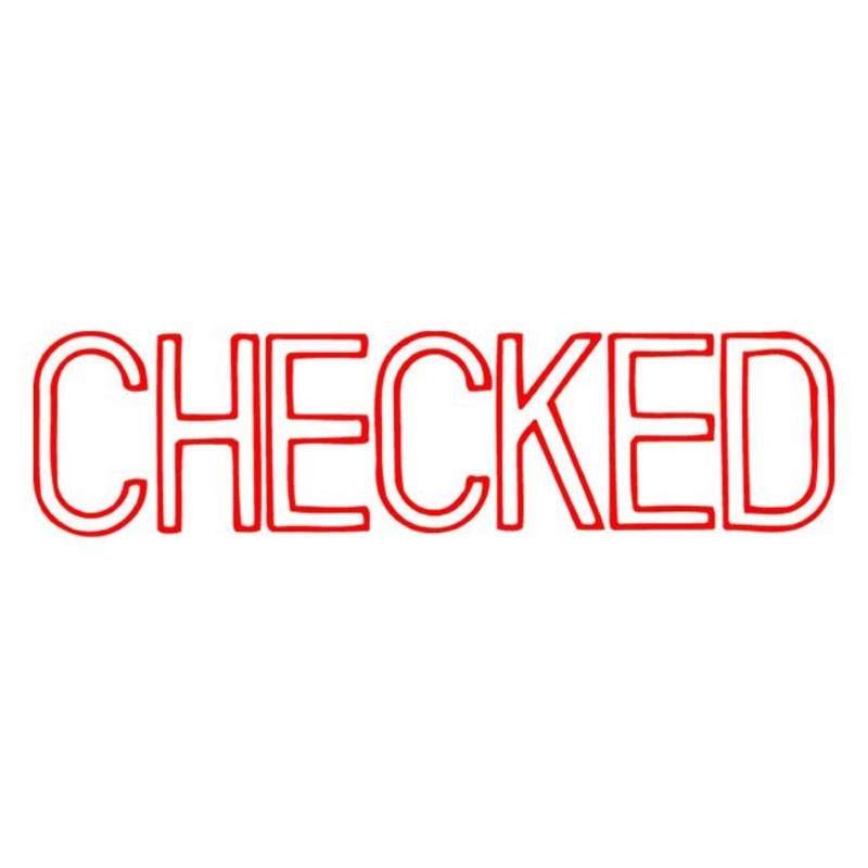 Xstamper cx-bn 1038 checked red