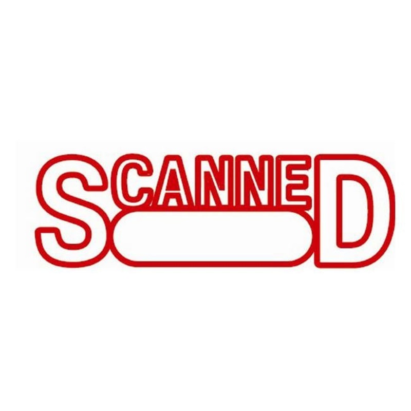 Xstamper cx-bn 1197 scanned/date red