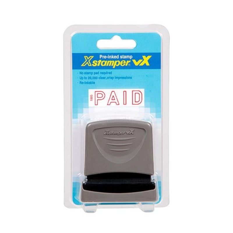 Xstamper vx-b 1005 paid hangsell red