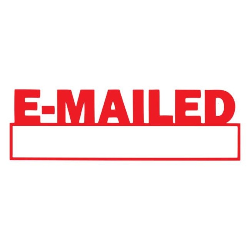 Xstamper vx-b 1650 emailed/date hangsell red