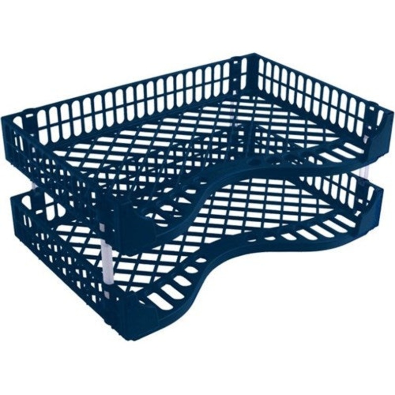 Bic Document Tray 2 Pack Navy