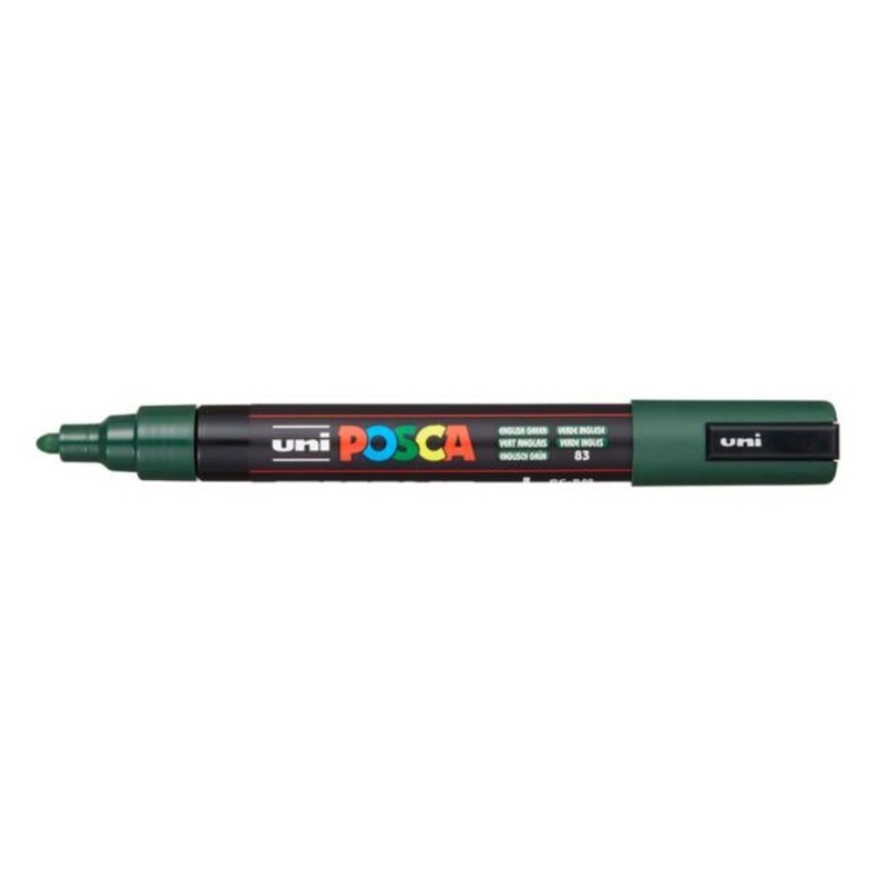 Uni Posca Marker 1.8-2.5mm Med Bullet English Green PC-5M