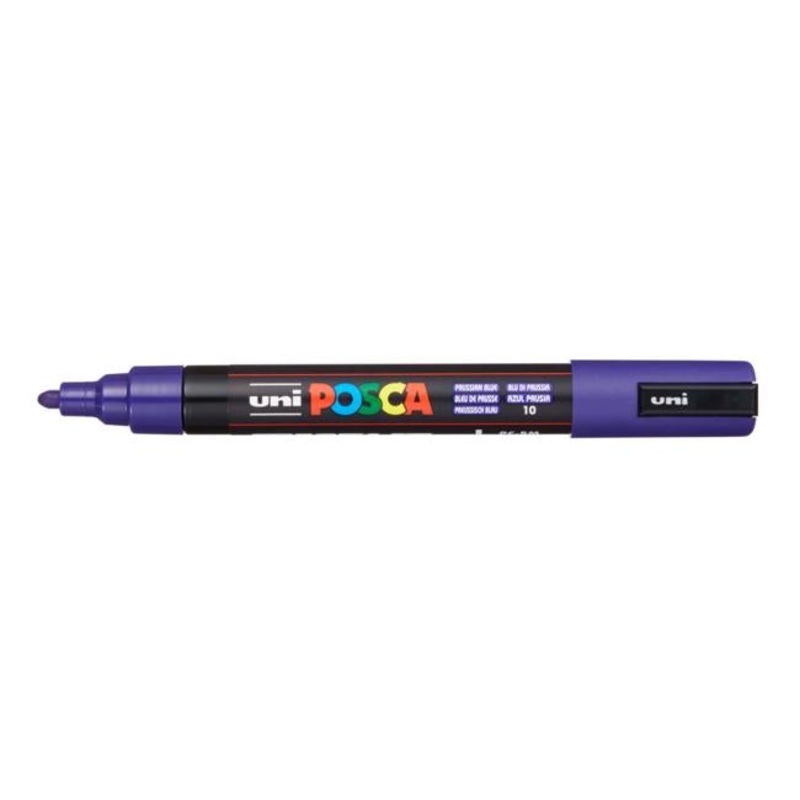 Uni Posca Marker 1.8-2.5mm Med Bullet Prussian Blue PC-5M