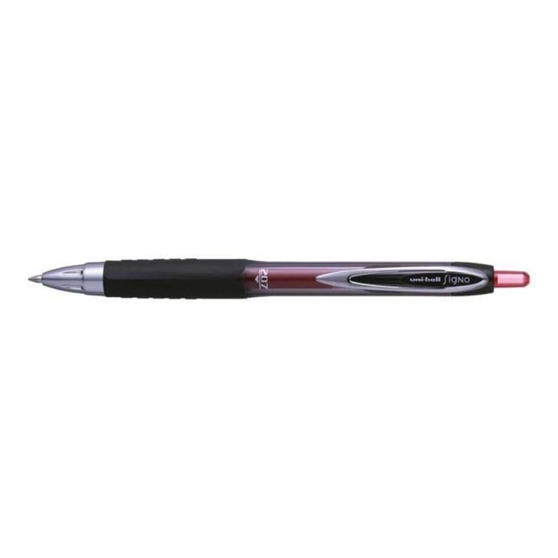 Uni-ball Signo 207 Retractable Gel 0.7mm Red UMN-207