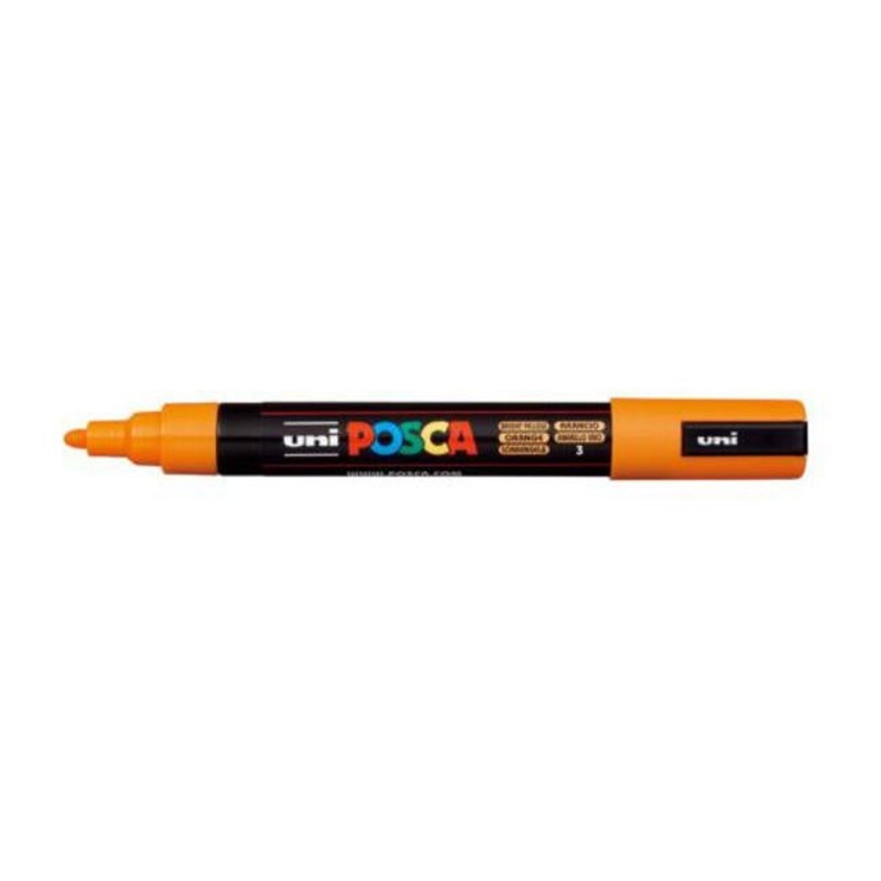Uni Posca Marker 1.8-2.5mm Med Bullet Bright Yellow PC-5M