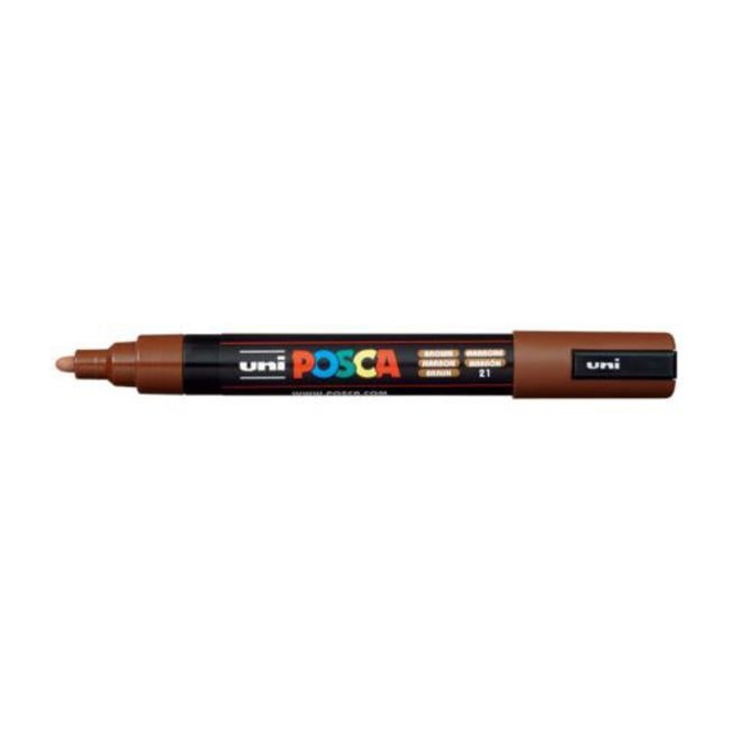 Uni Posca Marker 1.8-2.5mm Med Bullet Brown PC-5M