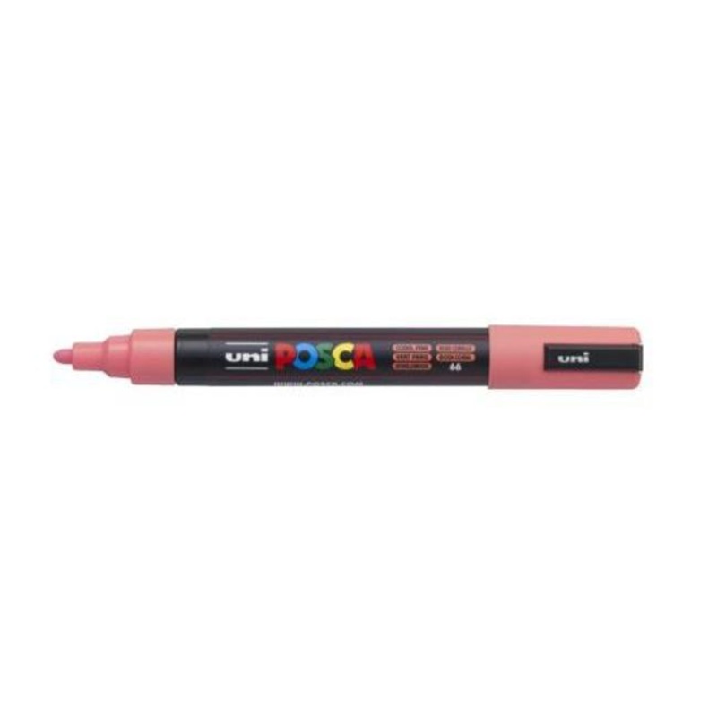 Uni Posca Marker 1.8-2.5mm Med Bullet Coral Pink PC-5M