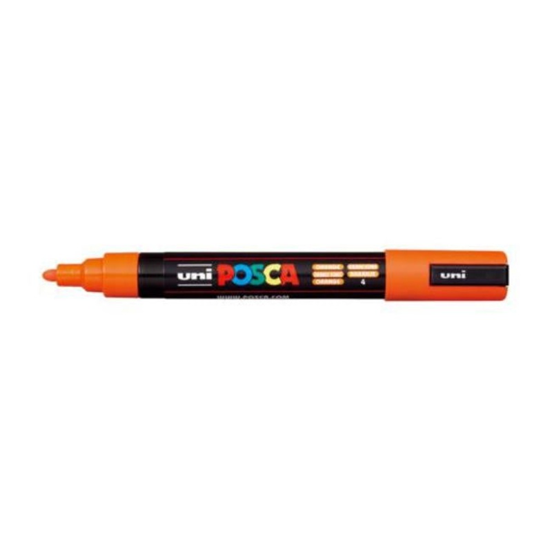 Uni Posca Marker 1.8-2.5mm Med Bullet Orange PC-5M