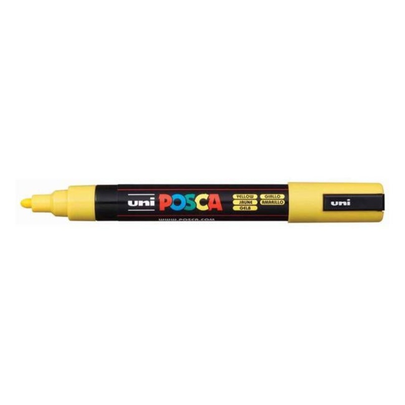 Uni Posca Marker 1.8-2.5mm Med Bullet Yellow PC-5M