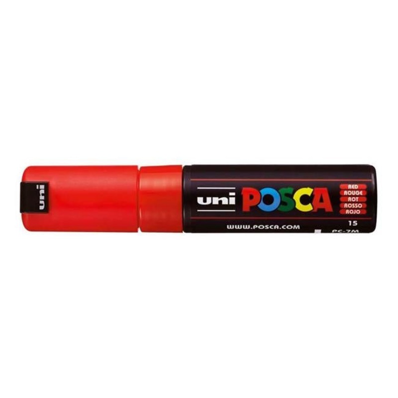 Uni Posca Marker 4.5-5.5mm Bold Bullet Red PC-7M