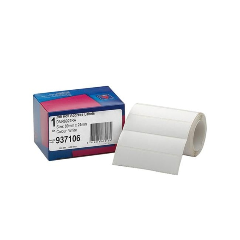 Avery Label Dispenser Dmr8924ra Address 89x24mm 250 Roll