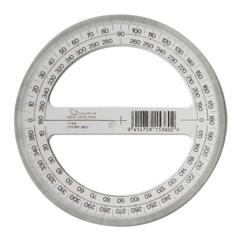 Taurus Protractor 15cm 360