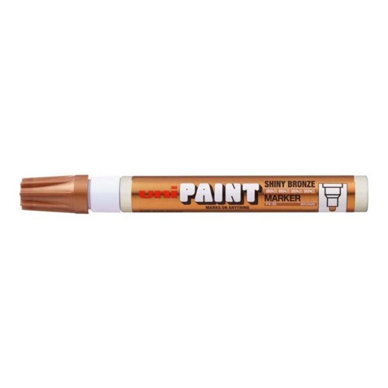 Uni Paint Marker 2.8mm Bullet Tip Shiny Bronze PX-20