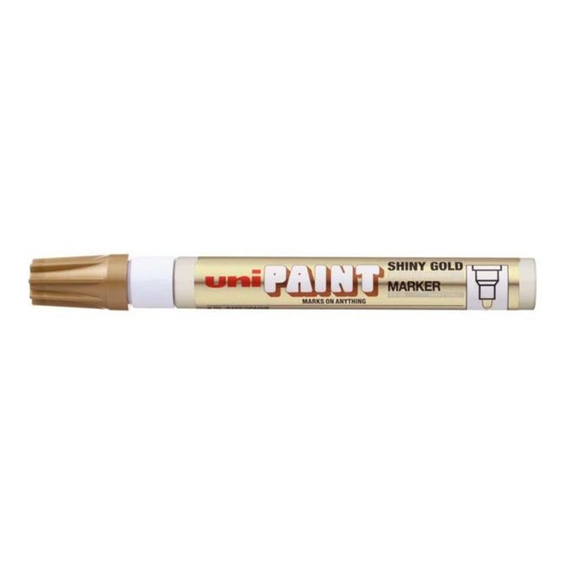Uni Paint Marker 2.8mm Bullet Tip Shiny Gold PX-20