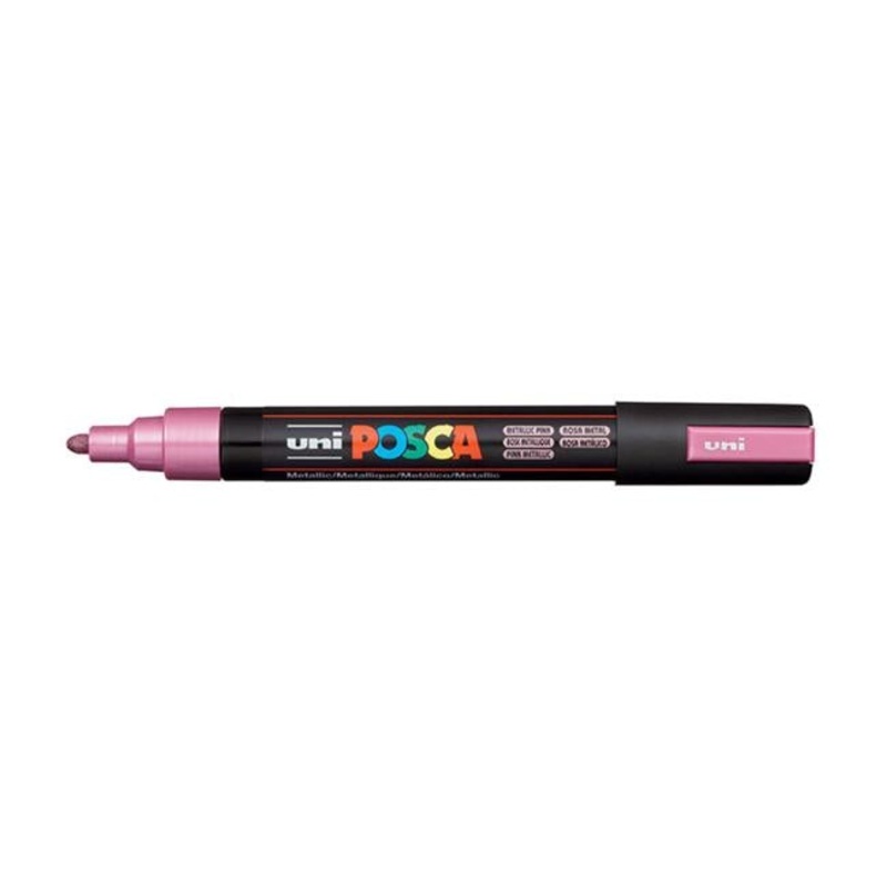 Uni Posca Marker 1.8-2.5mm Med Bullet Metallic Pink PC-5M