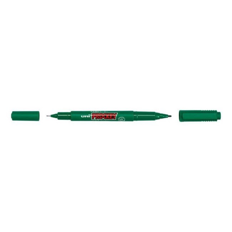 Uni Prockey Marker Dual Tip 0.4/0.9mm Green PM-120