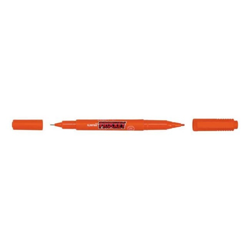 Uni Prockey Marker Dual Tip 0.4/0.9mm Orange PM-120