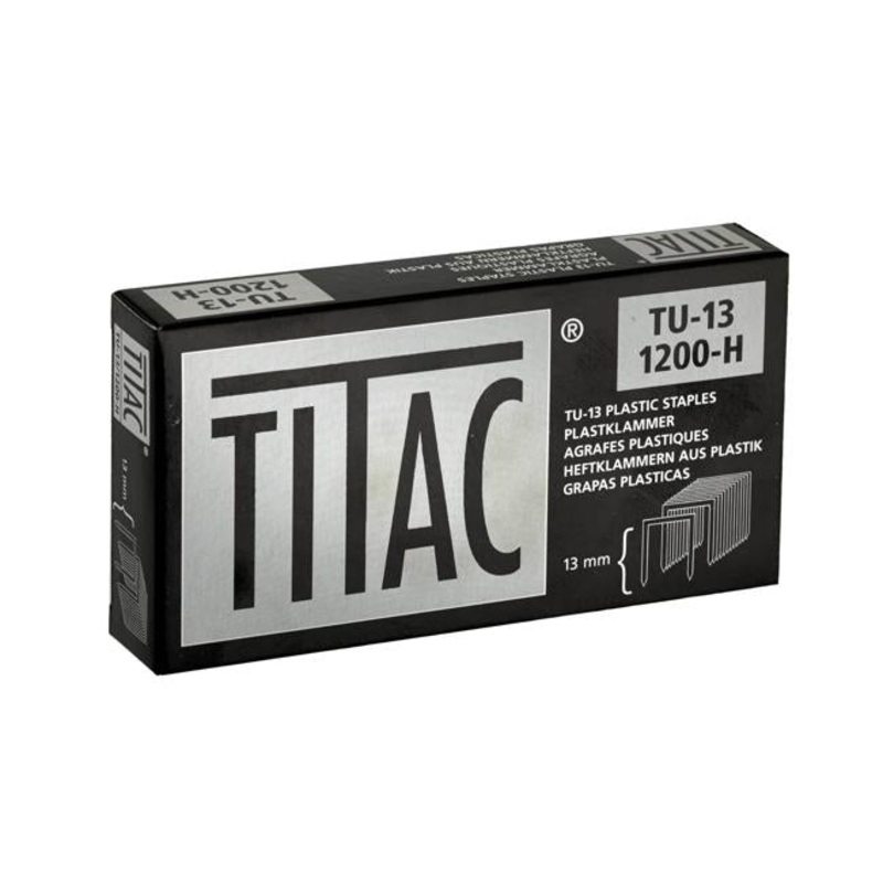 Titac Plastic U Staples TU13 Hard Pkt 1500pcs