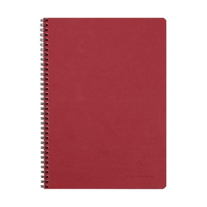 Age Bag Spiral Notebook A4 Lined Red