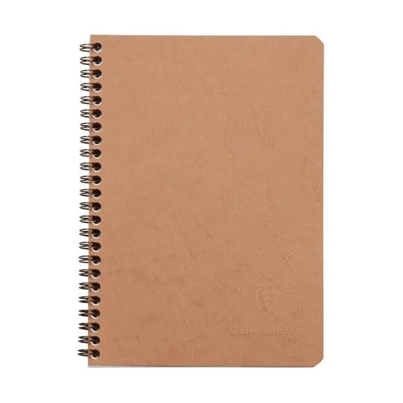 Age Bag Spiral Notebook A5 Lined Tobacco