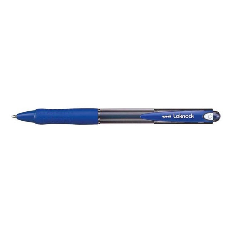 Uni Laknock 1.0mm Retractable Medium Blue SN-100 Single