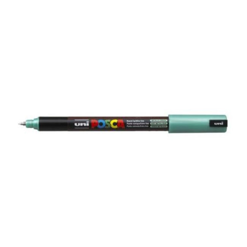 Uni Posca Marker 0.7mm Ultra-Fine Pin Tip Met Green PC-1MR