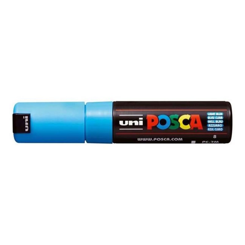 Uni Posca Marker 4.5-5.5mm Bold Bullet Light Blue PC-7M
