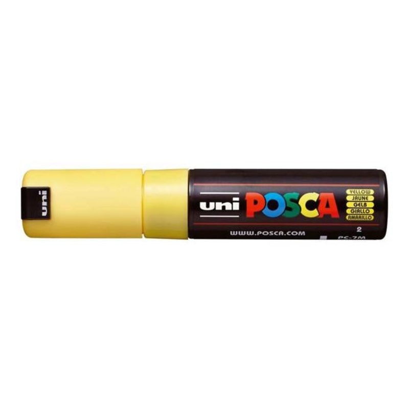 Uni Posca Marker 4.5-5.5mm Bold Bullet Yellow PC-7M