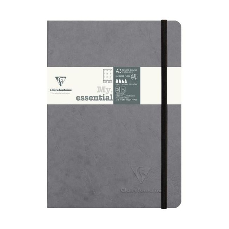 Age Bag My Essential Notebook A5 Dotted Grey