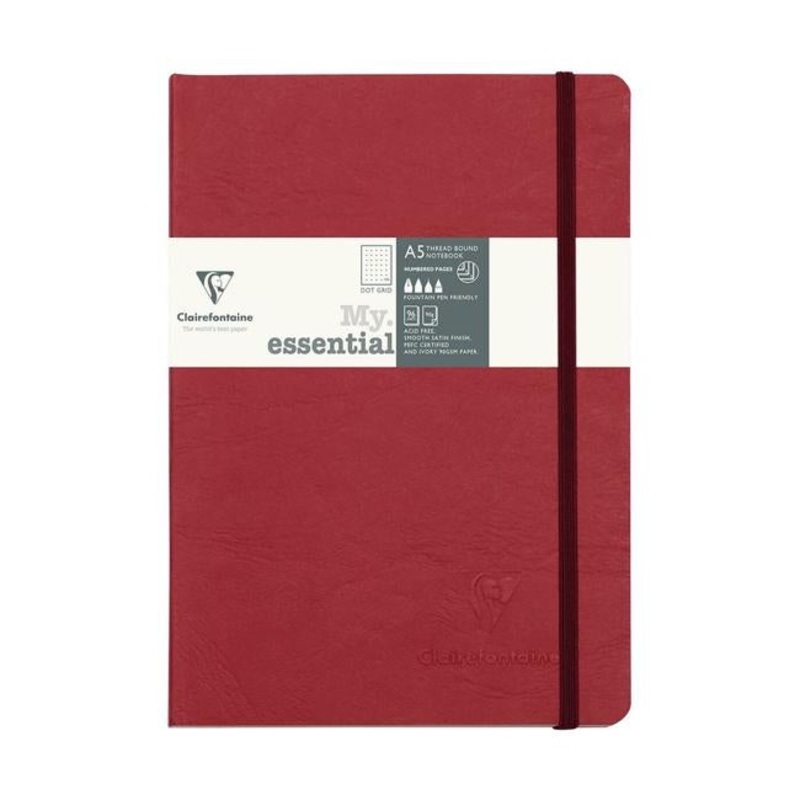 Age Bag My Essential Notebook A5 Dotted Red