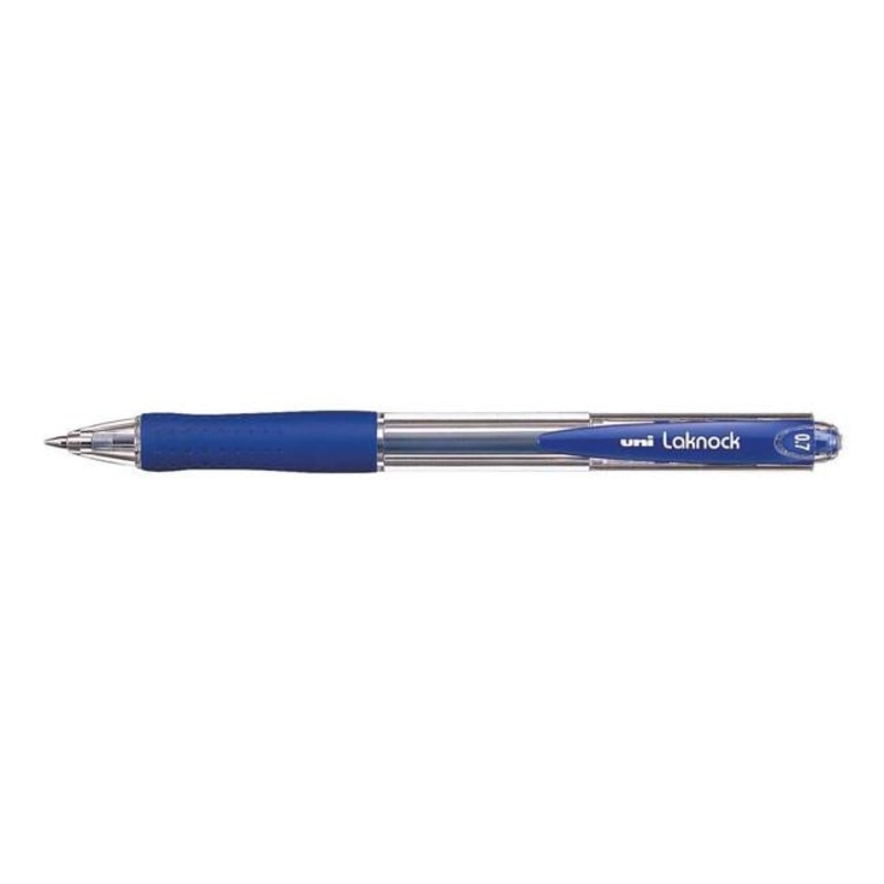 Uni Laknock 0.7mm Retractable Fine Blue SN-100