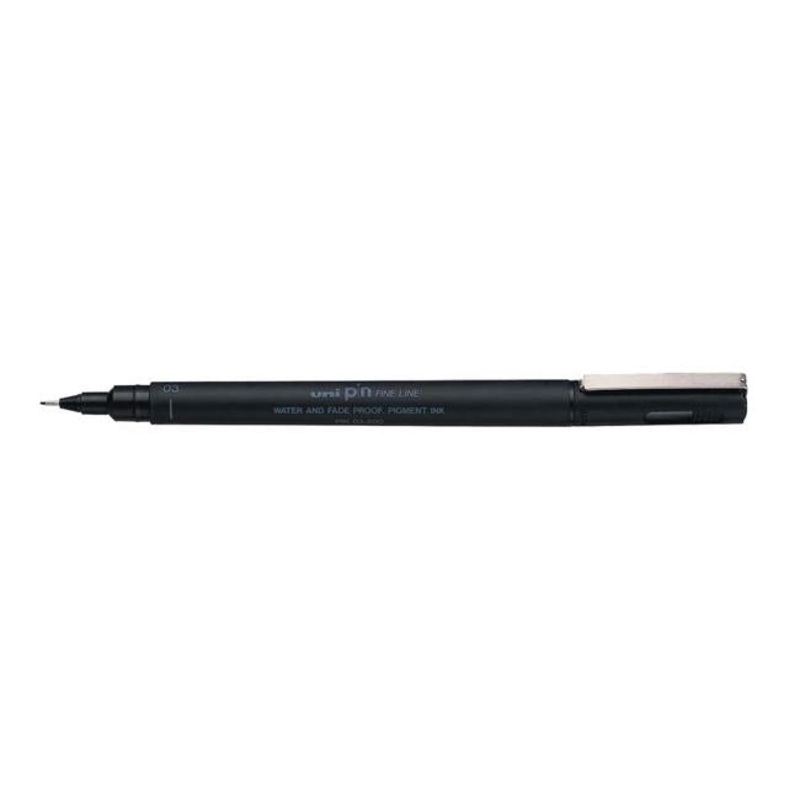 Uni Pin Fineline Permanent 0.3mm Black 03-200