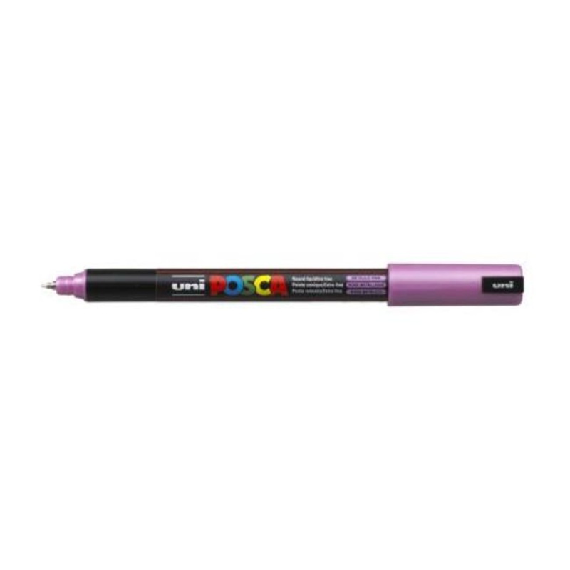 Uni Posca Marker 0.7mm Ultra-Fine Pin Tip Met Pink PC-1MR