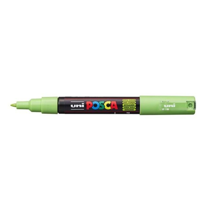 Uni Posca Marker 0.7mm Ultra-Fine Round Tip Apple Green PC-1M