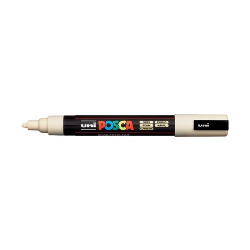 Uni Posca Marker 1.8-2.5mm Med Bullet Ivory PC-5M