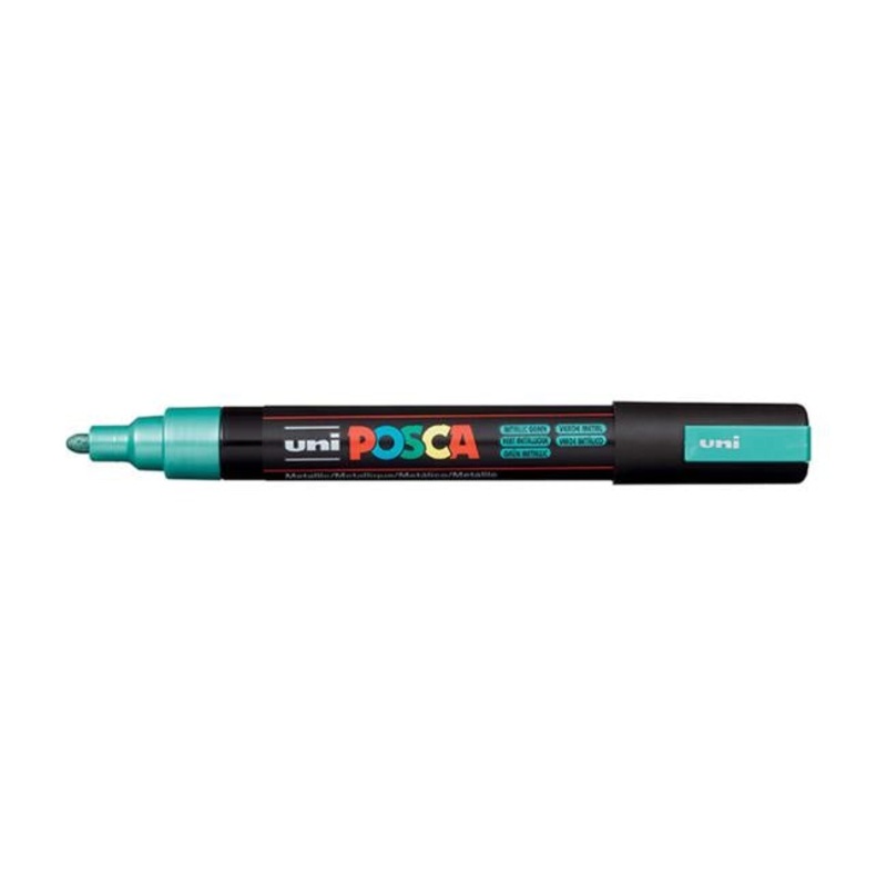 Uni Posca Marker 1.8-2.5mm Med Bullet Metallic Green PC-5M