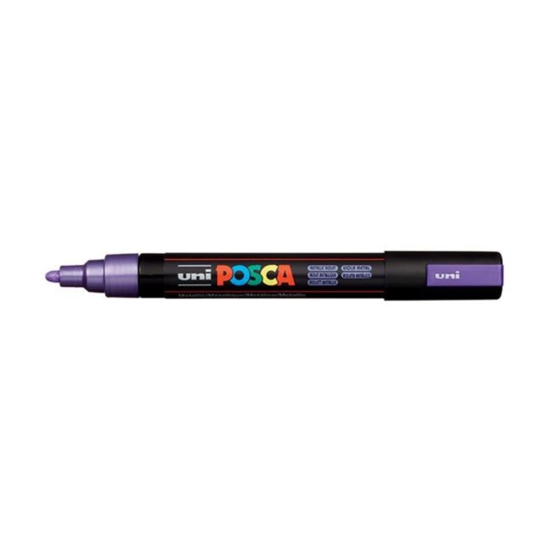 Uni Posca Marker 1.8-2.5mm Med Bullet Metallic Violet PC-5M