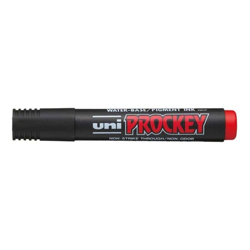 Uni Prockey Marker 1.2mm Bullet Tip Red PM-122