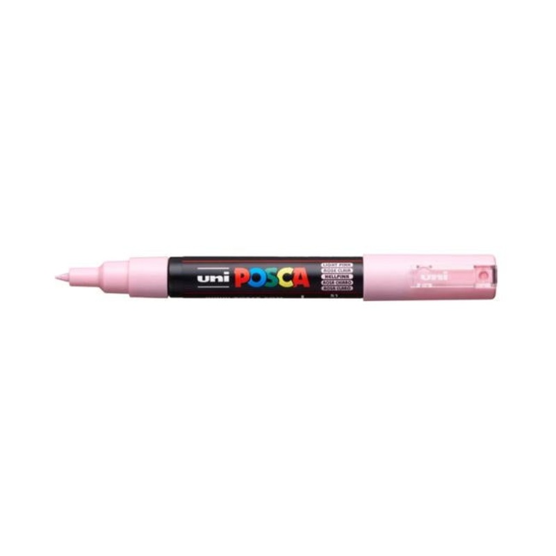 Uni Posca Marker 0.7mm Ultra-Fine Round Tip Light Pink PC-1M