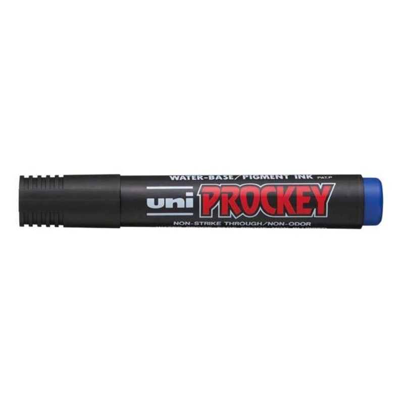 Uni Prockey Marker 5.7mm Chisel Tip Blue PM-126