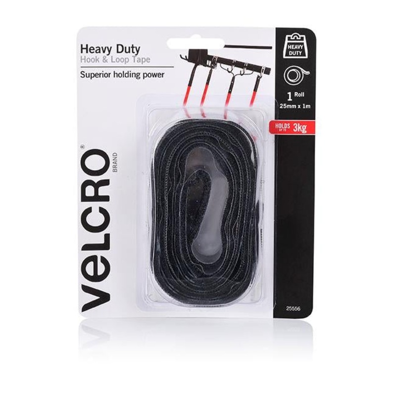 Velcro brand heavy duty hook & loop fasteners tape 25mmx1m