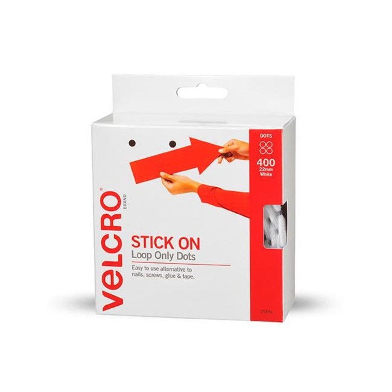 Velcro brand spots loop 22mm 400 wht