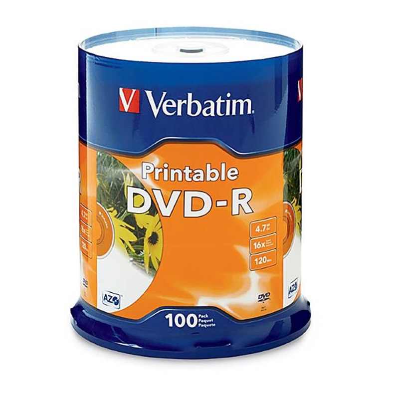 Verbatim dvd spindle 4.7gb pack of 100 16x