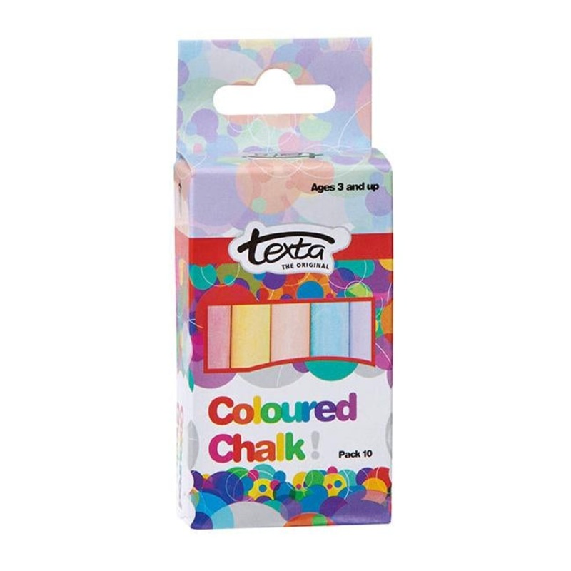 Texta chalk colours pk10