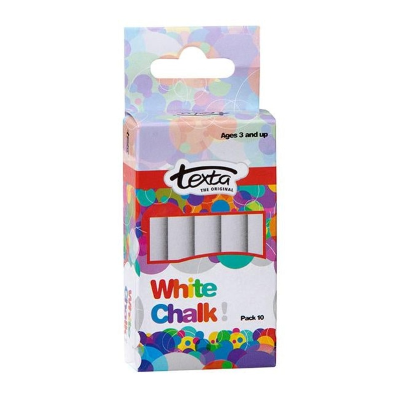 Texta chalk white pk10