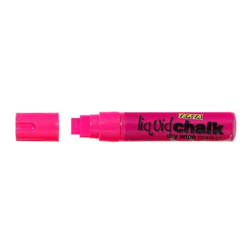 Texta liquid chalk marker dry wipe pink