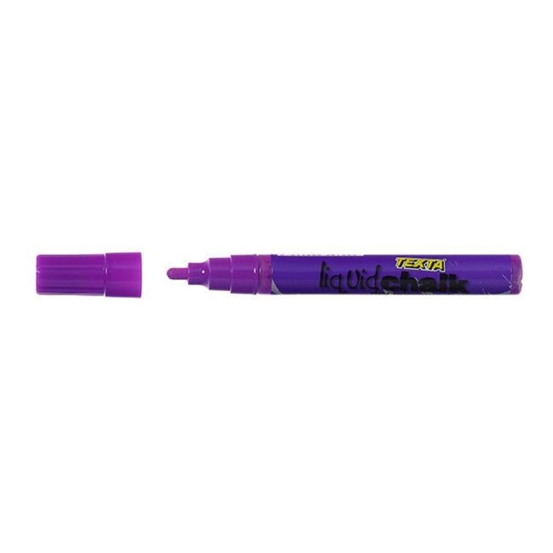 Texta liquid chalk marker dry wipe purple