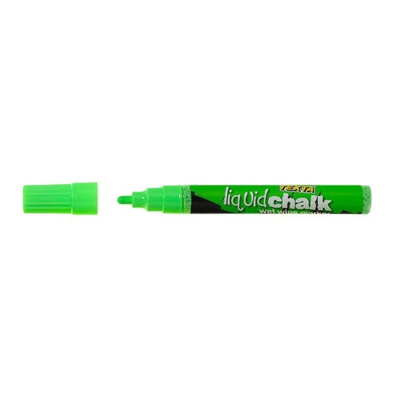 Texta liquid chalk marker wet wipe green