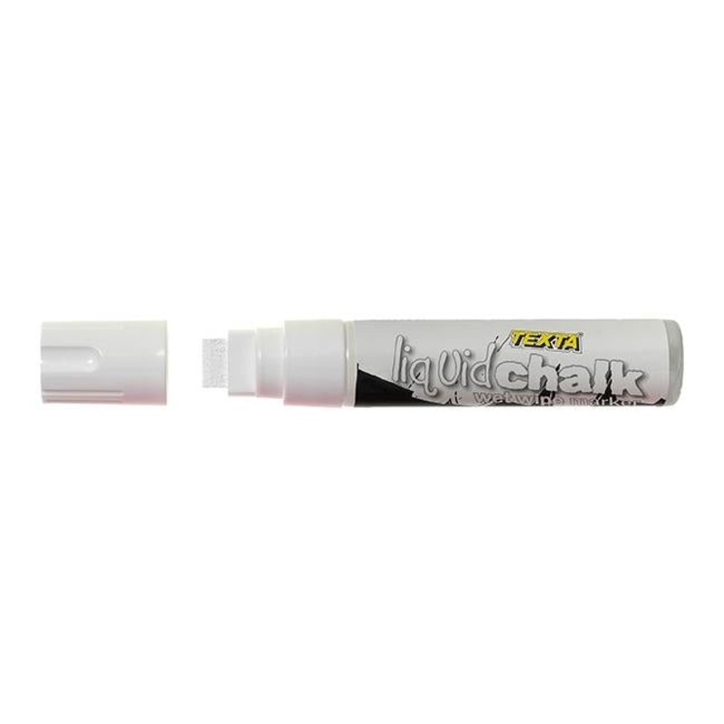 Texta liquid chalk marker wet wipe white